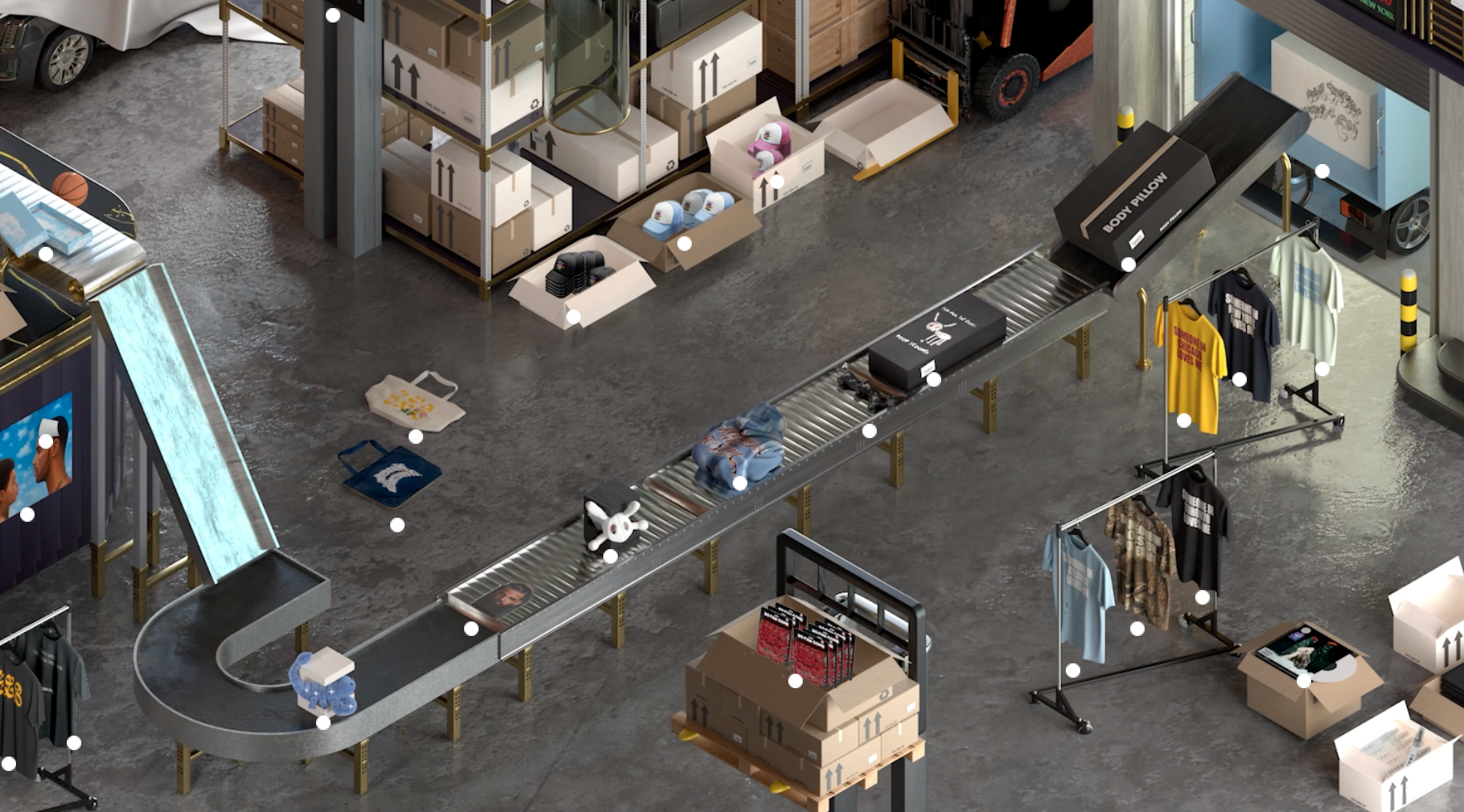 Amazon obtient l'entrepôt de Drake pour Mercch: chapeaux, t-shirts, oreillers corporels et caca