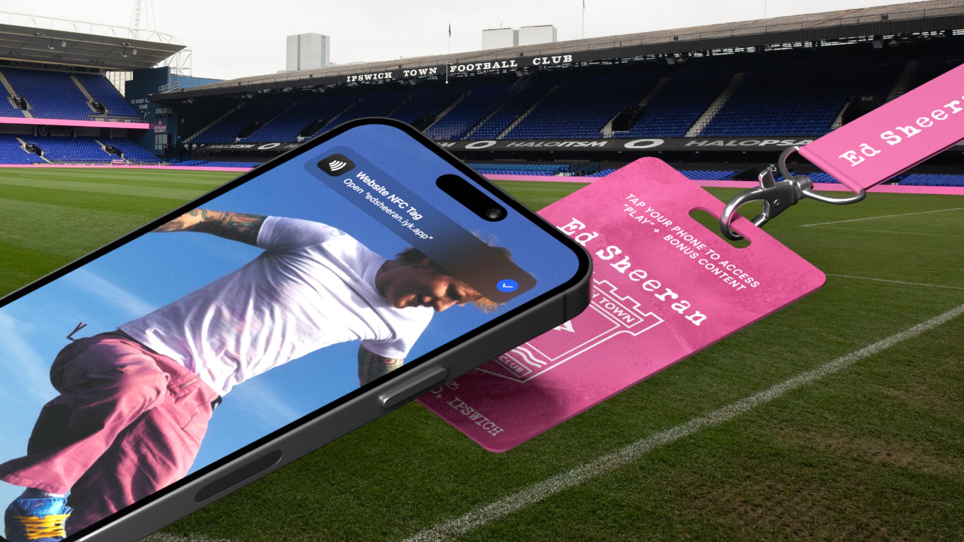 Le lancement du «jeu» d'Ed Sheeran comprend des lanières NFC éligibles au graphique