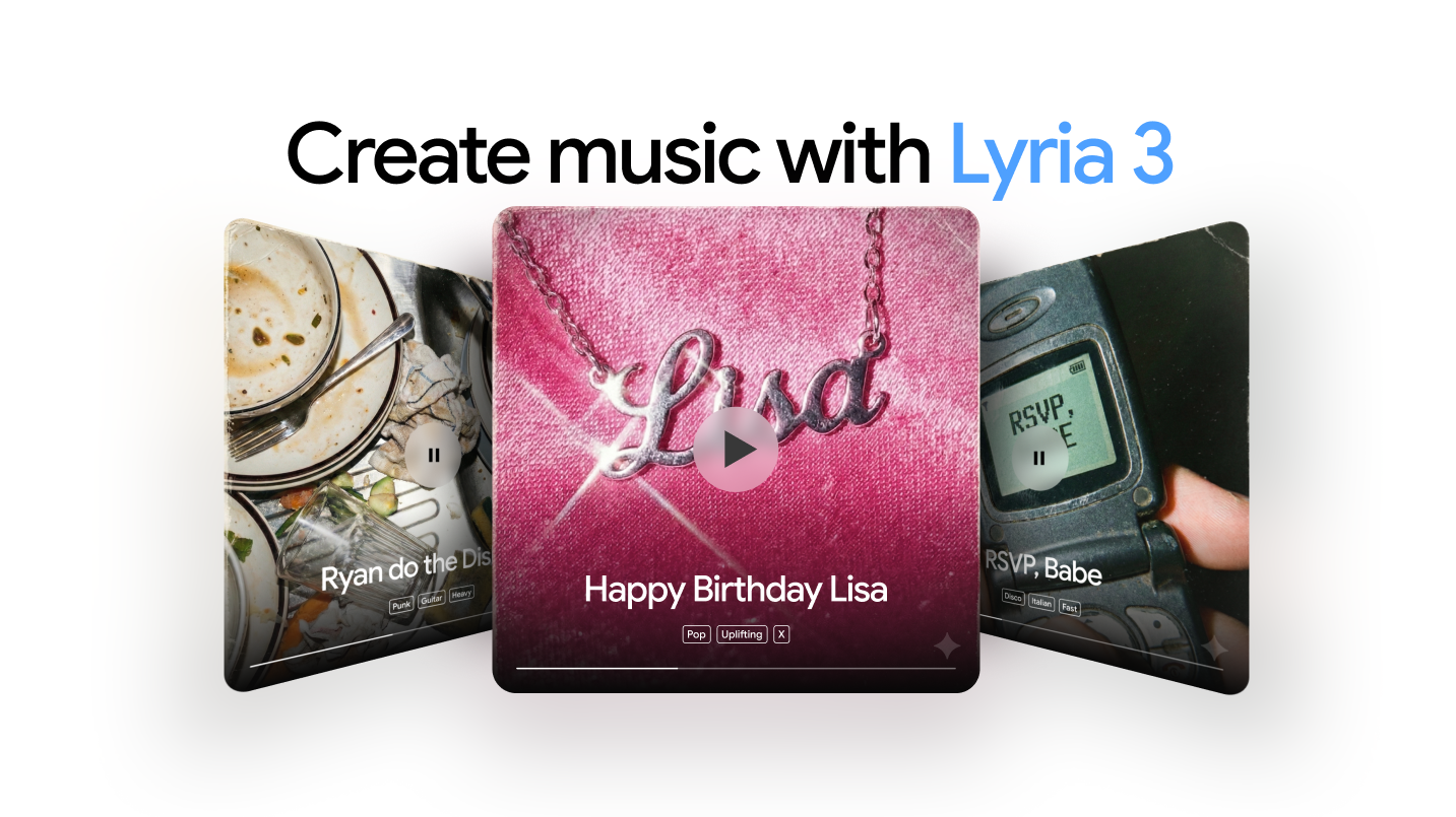 Google ajoute le modèle musical IA Lyria 3 à son application Gemini