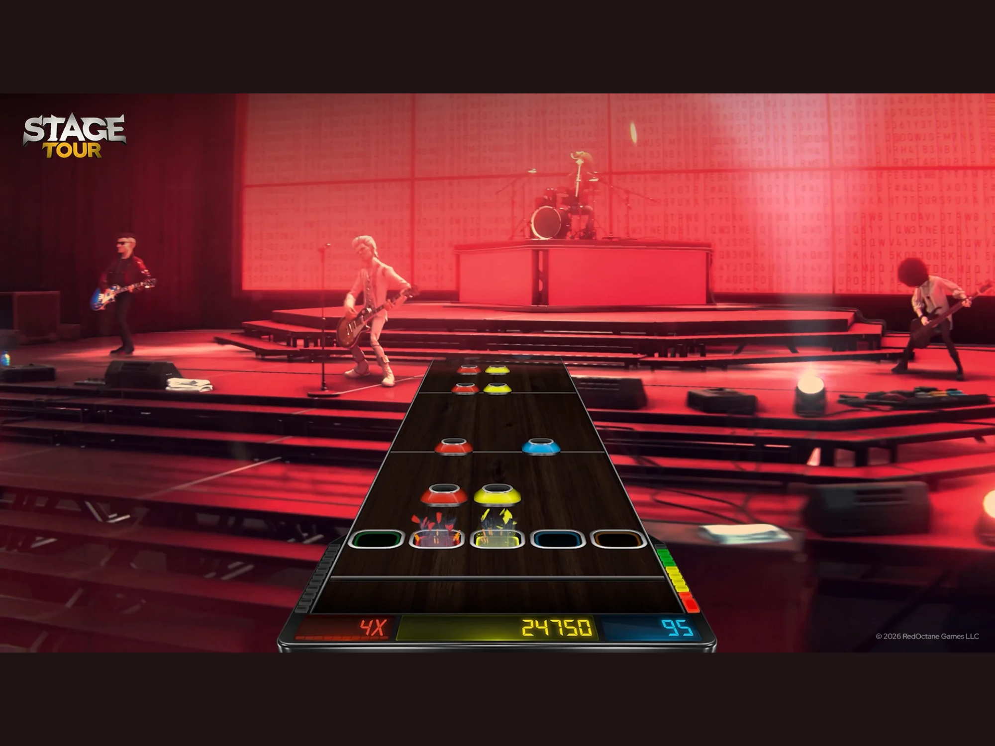 Le studio Guitar Hero dévoile un nouveau jeu musical Stage Tour
