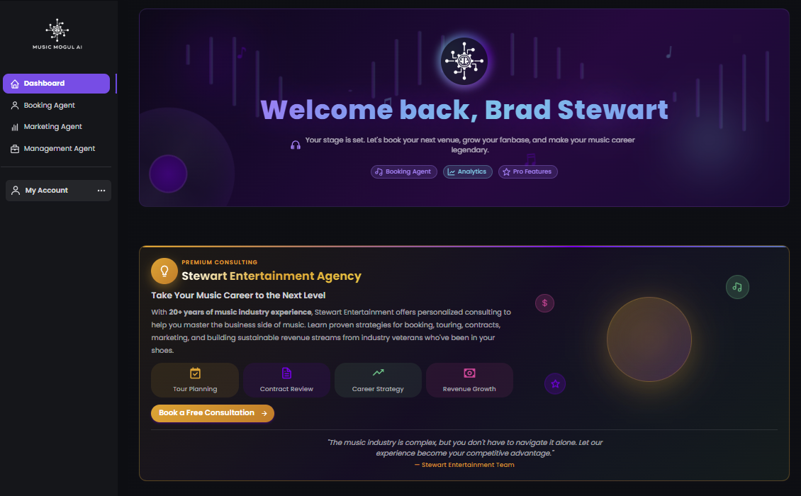 Music Mogul AI automatise le processus de réservation de tournées