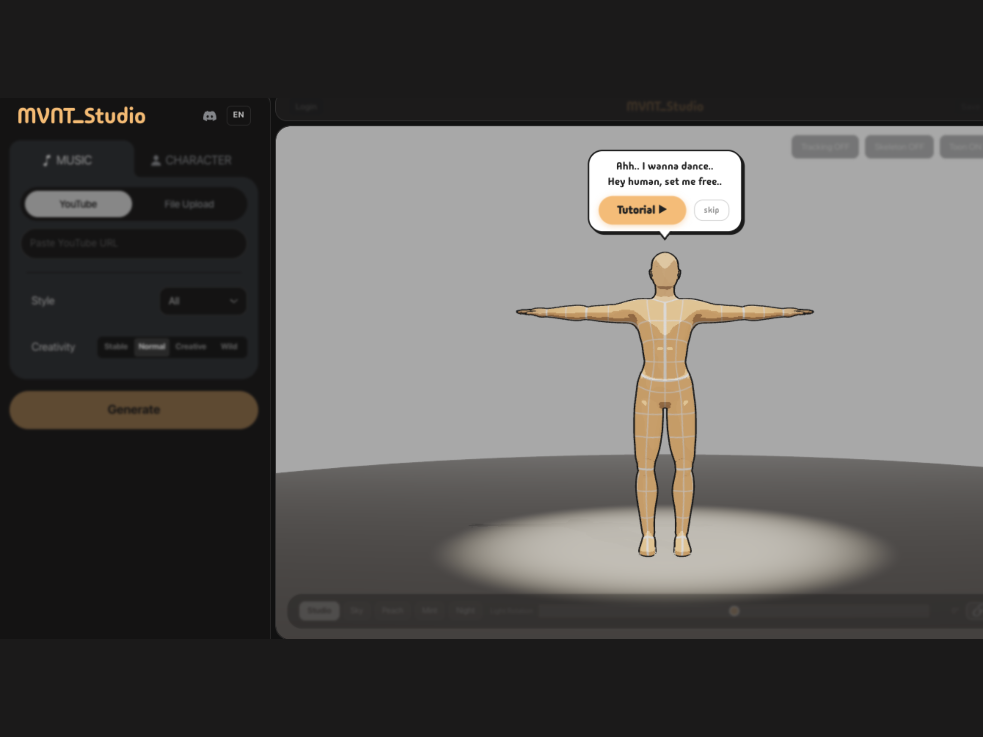 'Dance gen model' mvntStudio transforme les chansons en animations de danse