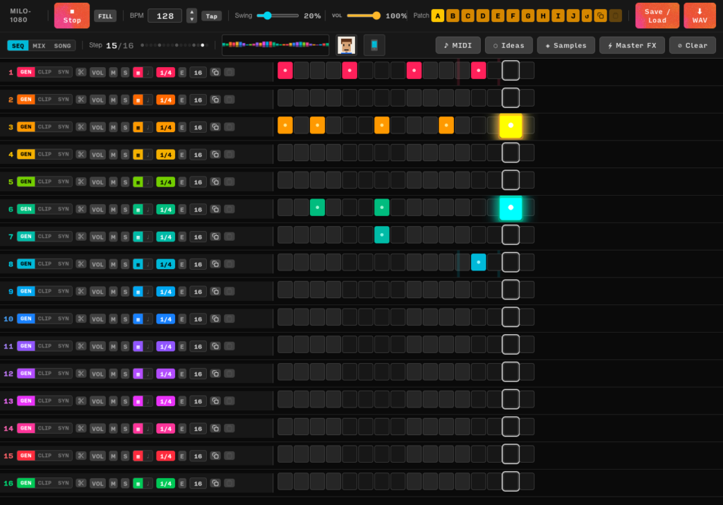 La dernière initiative de Suno est MILO-1080 – un séquenceur pas à pas piloté par l'IA