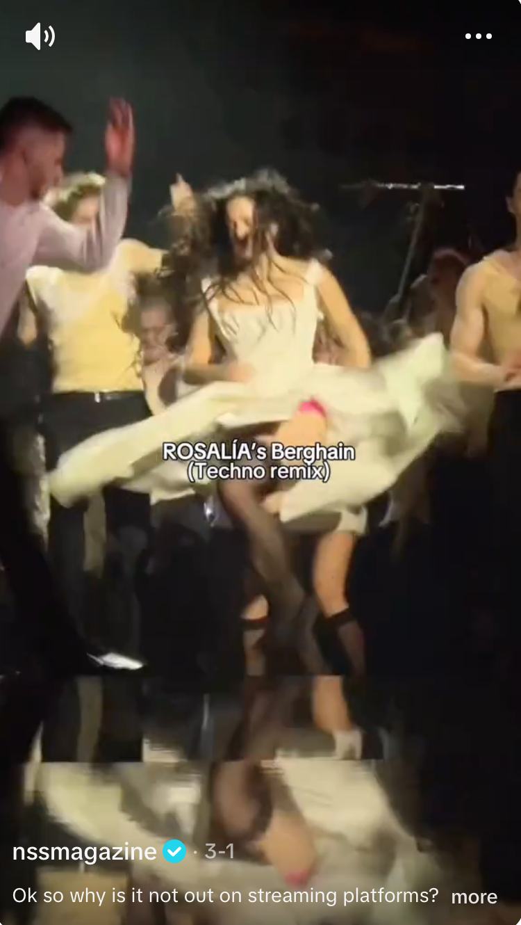 Rosalía sort un remix techno « Berghain » alimenté par TikTok